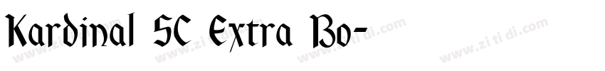 Kardinal SC Extra Bo字体转换